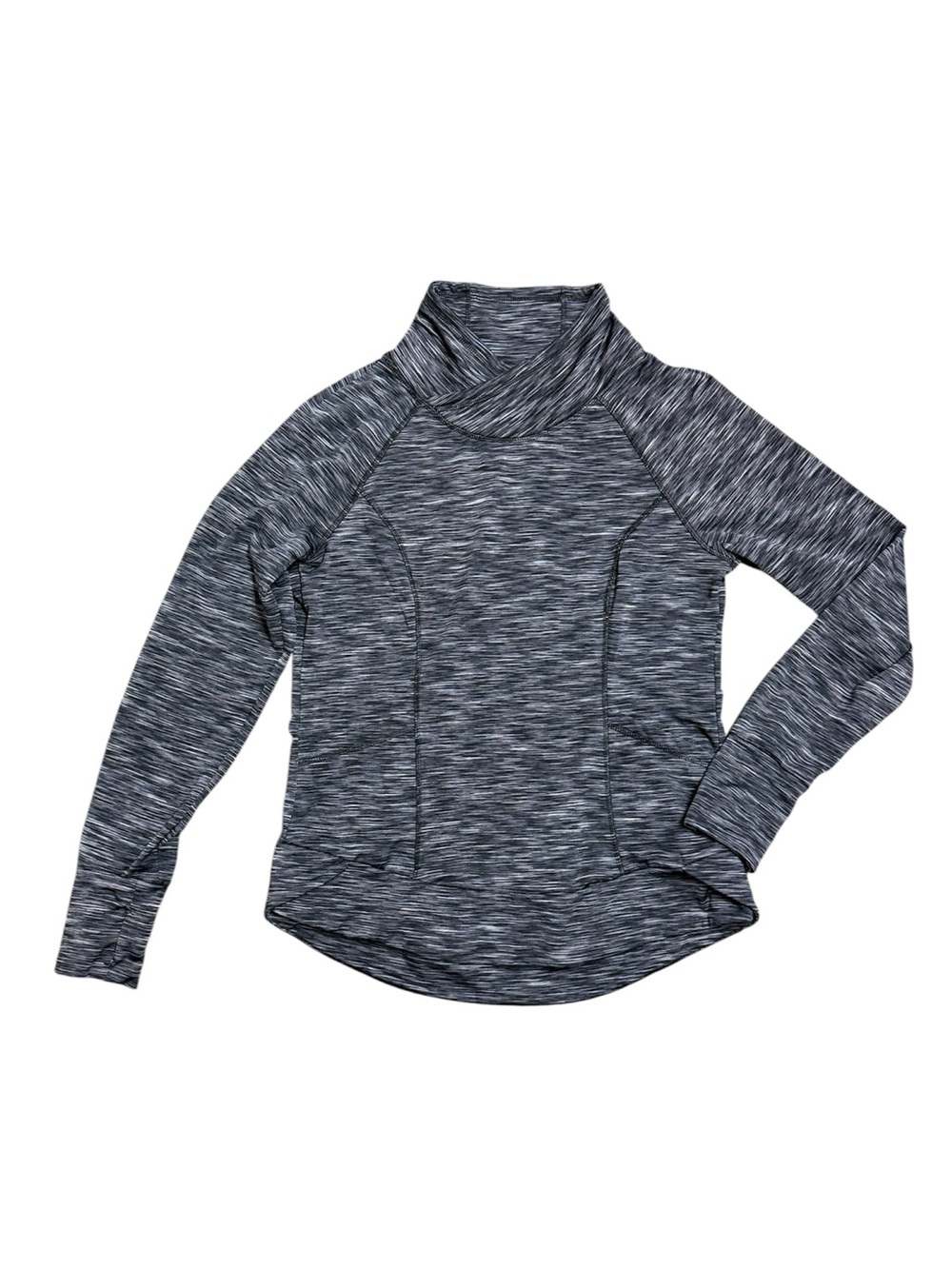 90 Degree By Reflex Gray Space cowl neck Long Sleeve Top size medium